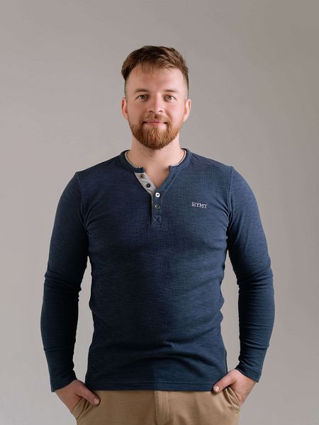 Лонгслив-хенли мужской HYMY