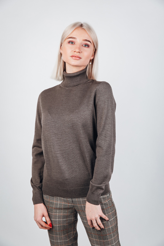 Водолазка из мериносовой шерсти женская Apart фото 4