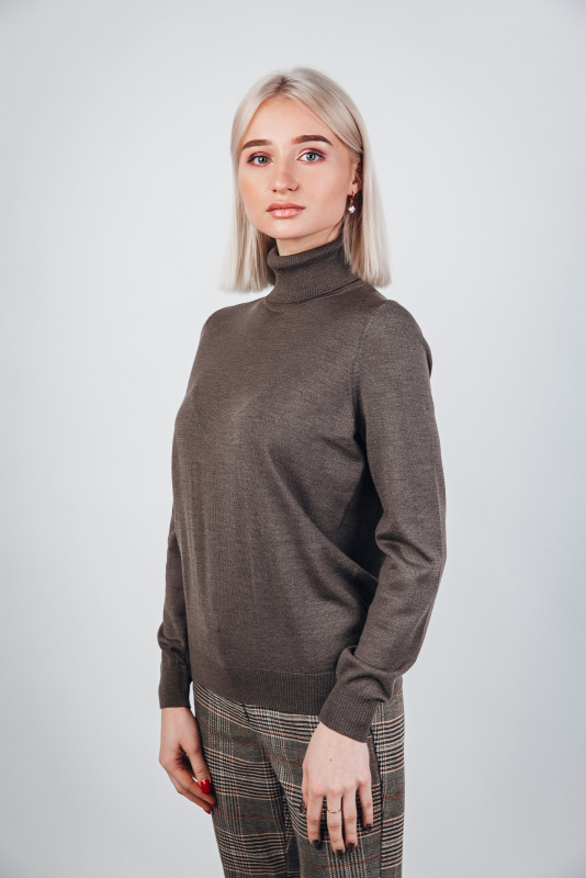 Водолазка из мериносовой шерсти женская Apart фото 3