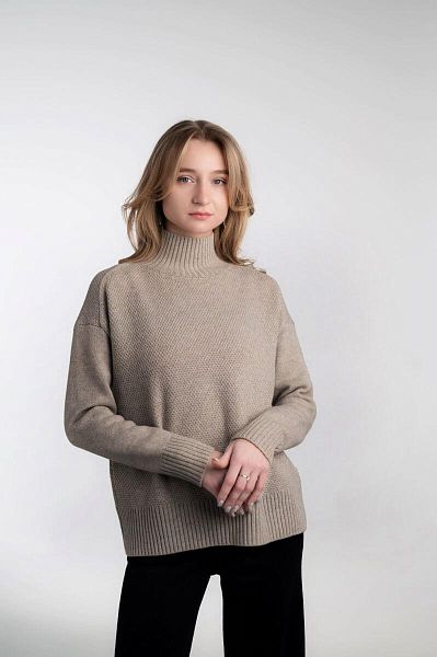 Джемпер женский HYMY. Шерсть мериноса 70%, кашемир 30%