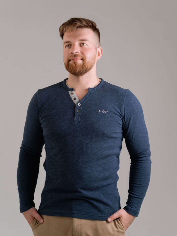 Лонгслив-хенли мужской HYMY фото 3