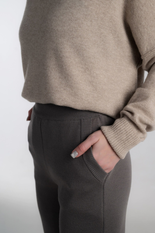 Брюки джоггеры женские HYMY. Шерсть мериноса 100% фото 3